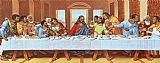 Leonardo Da Vinci Famous Paintings - large picture of the last supper